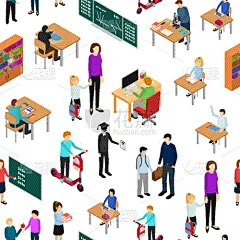 学生,教师,四方连续纹样,商务,多样,壁纸,设备用品,市场营销,蜘蛛网,三维图形