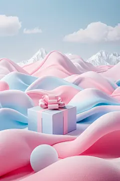 渲染场景高档礼盒电商模型