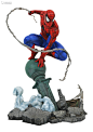 DST 新品 画廊系列 Marvel 蜘蛛侠(灯杆版) 10寸(254mm)高 雕像