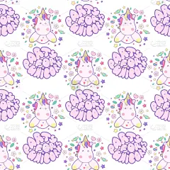 文字,独角兽,四方连续纹样,可爱的,华丽的,纺织品,云,壁纸,问候,爱