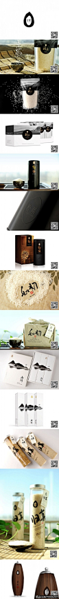 创新的高端大米包装设计 水墨元素中国风大米logo设计 高档大米包装设计作品 礼品包装