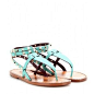 Valentino Rockstud Double Leather Sandals