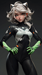 20230421_02 Stylized skinsuit girls