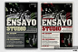 音乐工作室宣传传单PSD模板 Music-Studio-Flyer-Template #1196411 :  