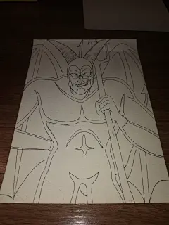 手绘龙珠人物恶魔人