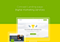 Landing page - Digital marketing services on Behance