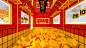 Playground architecture 3D vray exterior Event McDonalds stationery design