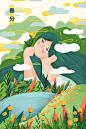24节气 —— 春分_南呱__插画师作品_涂鸦王国gracg.com