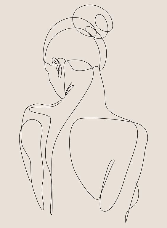 Abstract One Line Fe...