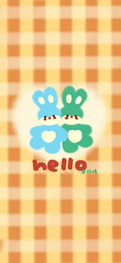 卡通 手机壁纸 可爱 动物 格子 cr：陈鸡爱吃肯德基