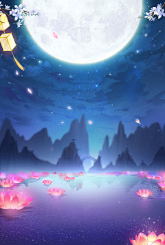 胡大姑爷采集到中秋背景