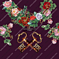 定位复古花朵钥匙可可里意大利品牌Dolce&Gabbana2015-2016潮流女装花型