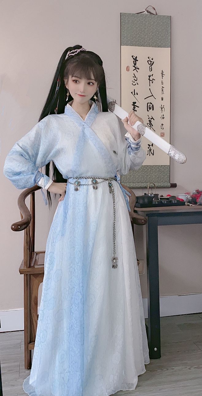 小师妹门派服 交领汉元素国风古风连衣裙仙侠武侠风 非汉服-淘宝网