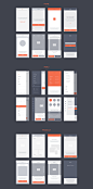 Blocks iOS Wireframe Kit : High fidelity iOS wireframe kit with 100+ screens