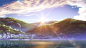 Anime 1920x1080 Nagi no Asukara landscape lens flare anime sunlight sky