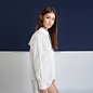 19December独立原创设计 夏款女装双层设计宽松经典长袖白衬衫 新款 2013