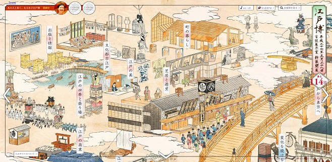 日本江户东京博物馆常设展览室酷站！酷站截...