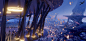 General 1800x853 WLOP city digital art fantasy art anime