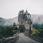 城堡，童话，雾，壁纸
