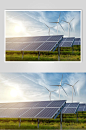 太阳能风力发电风能图片-众图网