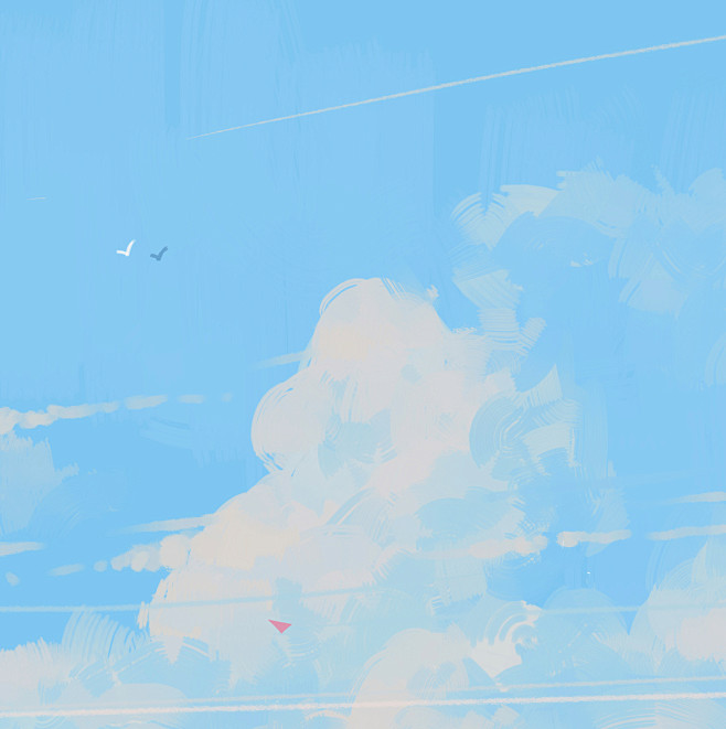 天空_MORNCOLOUR__插画师作品...