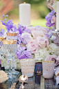 华丽紫色婚礼灵感秀 : 淡紫色与金色的搭配，打造复古华丽的婚礼。