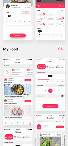 来点儿茶采集到UI-APP-食品