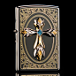 zippo 打火机 zippo正版 日韩版 黑冰镶钻祈祷十字架 正品旗舰店-tmall.com天猫