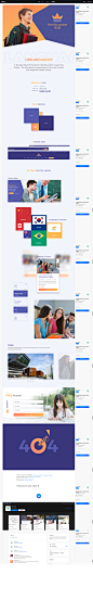 Unilanguages Learning Center Theme on Behance