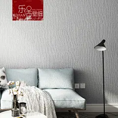 北欧风格日式亚麻墙纸纯色素色布纹家用现代简约卧室客厅灰色壁纸-淘宝网