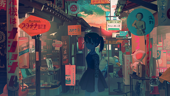 P站画师banishment作品 电脑动...