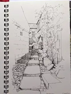 【风景速写】手绘远方的风景给眼前的你们~