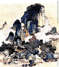 中国风线条白描国画