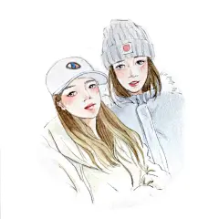 #现代# #水彩手绘# #人物# #森系#
