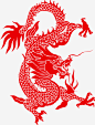 手绘中国风红色龙纹图宝宝 https://bao16.com 龙纹 中式 古典 中国龙 红色 龙 装饰 海报设计 包装设计