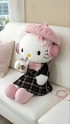 Hello kitty手机壁纸（粉黑系列）_2_暴躁打工人（随意版）_来自小红书网页版