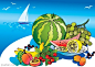 夏季水果西瓜葡萄fruits_summer 2eps   - PS饭团网