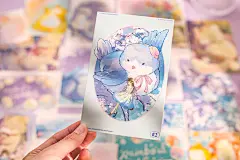 绮乐乐园明信片少女心可爱卡通小熊动物温暖治愈文艺手帐素材贺卡-淘宝网