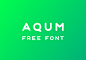 Aqum – free rounded font