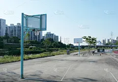 篮球场,水平画幅,竞技运动,户外,城市,篮球框,都市风景,球场,篮球运动,运动