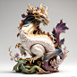 Behance 上的 十二生肖·中式花纹陶瓷艺术展品