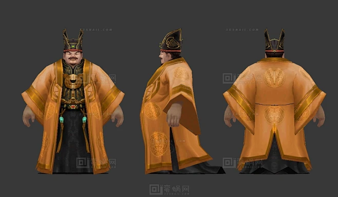 地主老财，元宝商人，钱庄老板，掌柜，奸商，财主，地主，富商 - 角色模型 蛮蜗网-花瓣网