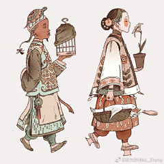 H4nako采集到✨插画-民国风