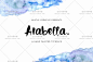 [编号62]Arabella Hand Painted 手写水彩风英文字体1个-淘宝网