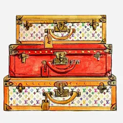 复古行李箱免抠素材 页面网页 平面电商 创意素材 png素材