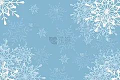 以雪花为背景的节日问候。圣诞节的背景。