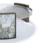 Modern Lillian Gorbachincky Atelier Palermo Coffee Table Featuring Signature Art Glass For Sale