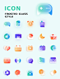 app实用图标图标icon磨砂多色图标