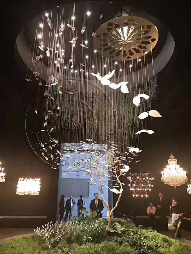 天花吊顶空中吊饰酒店家居客厅装饰挂饰大型...