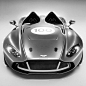 Black & White Aston Martin CC100 Speedster Concept